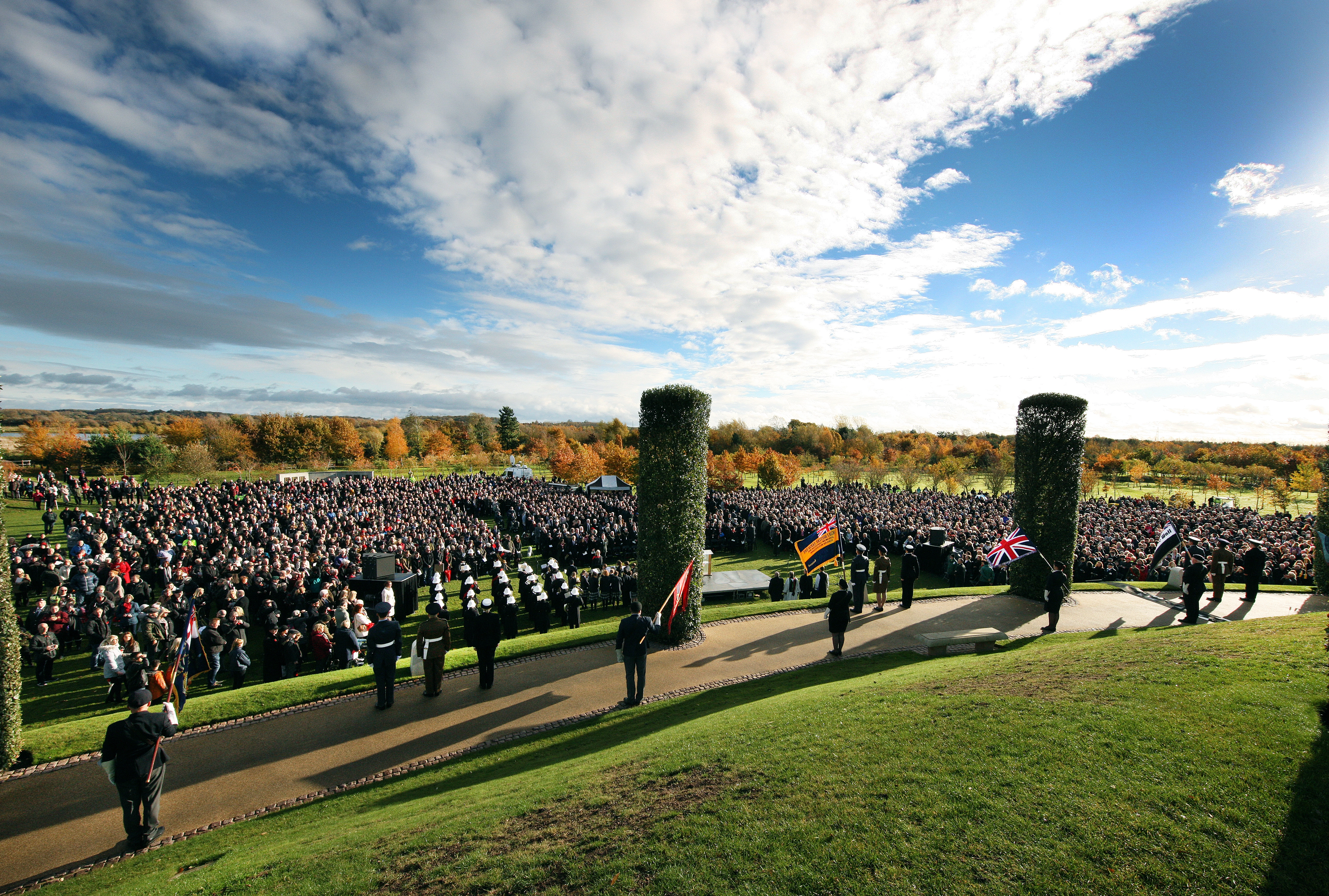 Military event at the National Memorial Arboretum