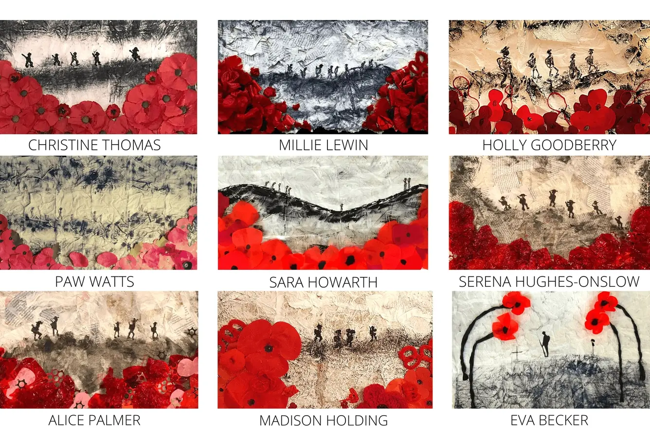 CI 7 - Poppies for Remembrance Collage