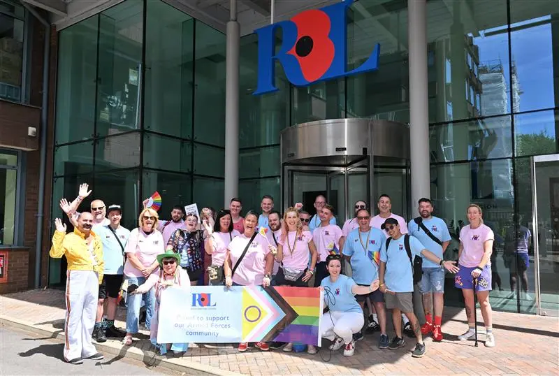 A group of RBL employees celebrating pride