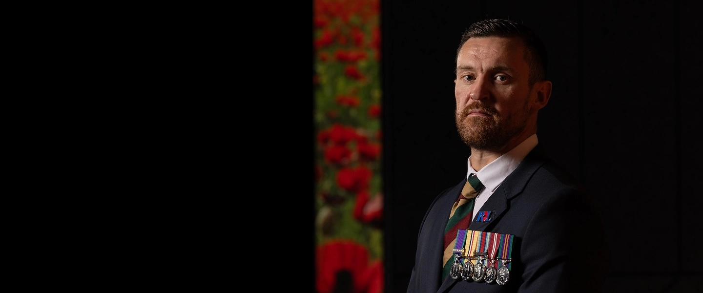 Jason Paul at the RBL Poppy Appeal launch in October 2025