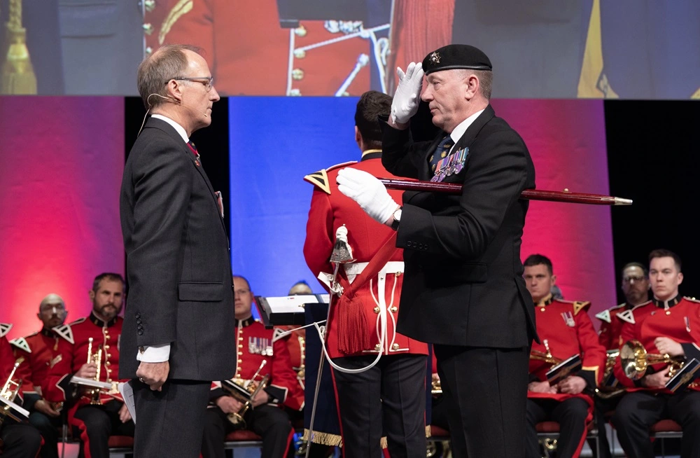 The National President and Norman Espie, our new National Parade Marshal