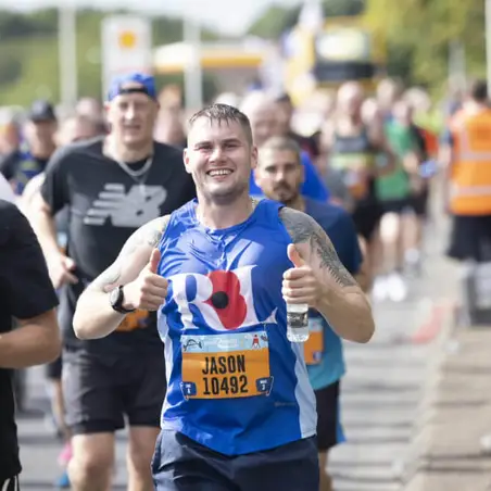 Poppy Run participant - London Landmarks Half Marathon Poppy Run participant - London Landmarks Half Marathon
