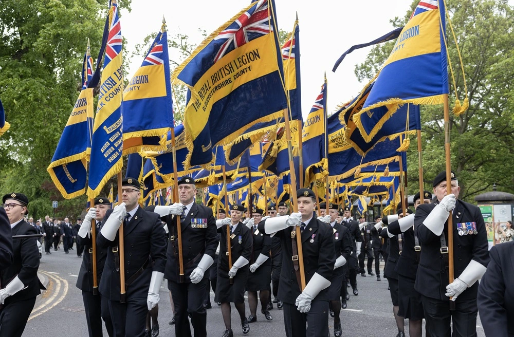 Standard Bearers on the Sunday Parade