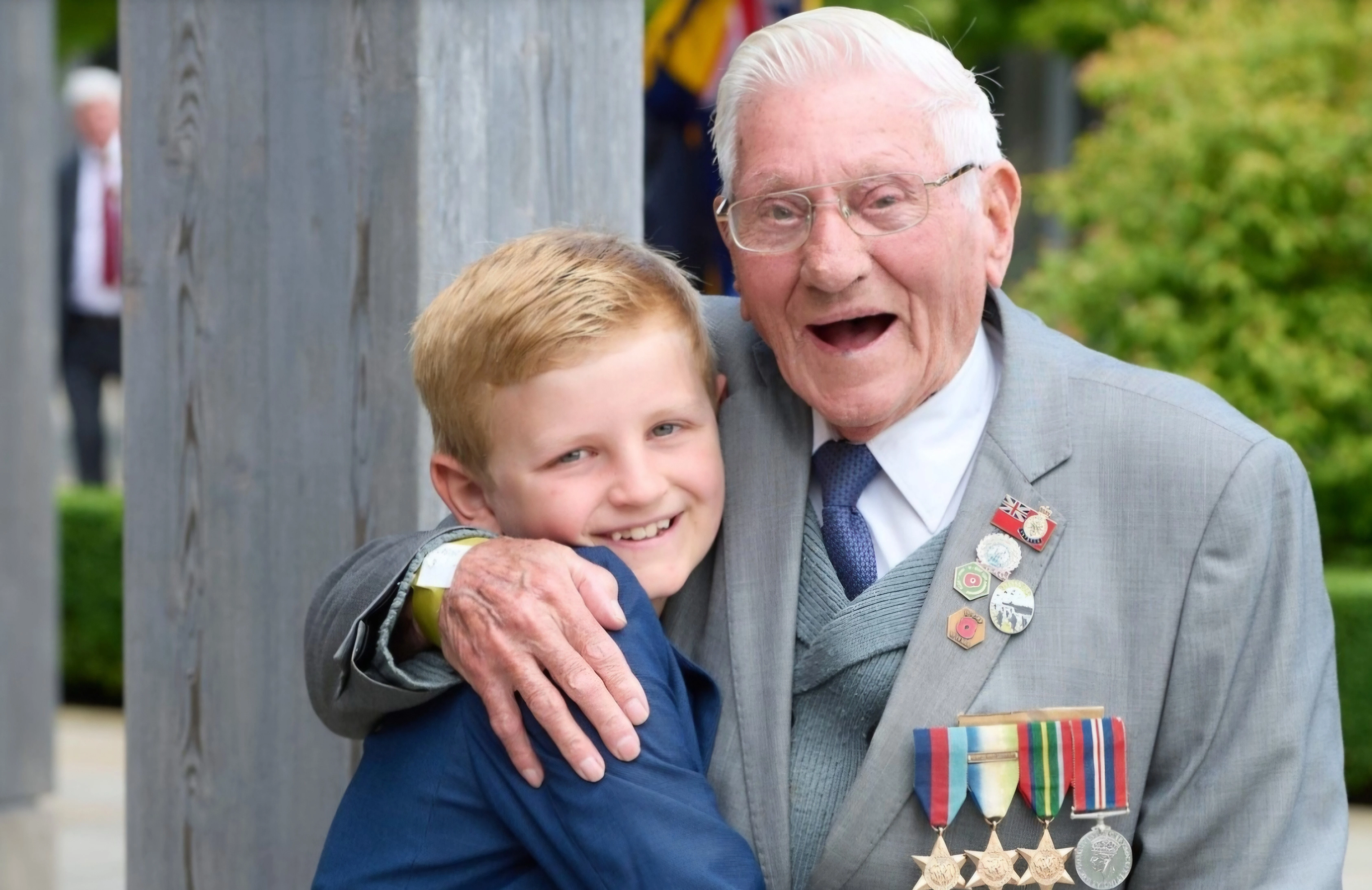 Veteran and young boy 24