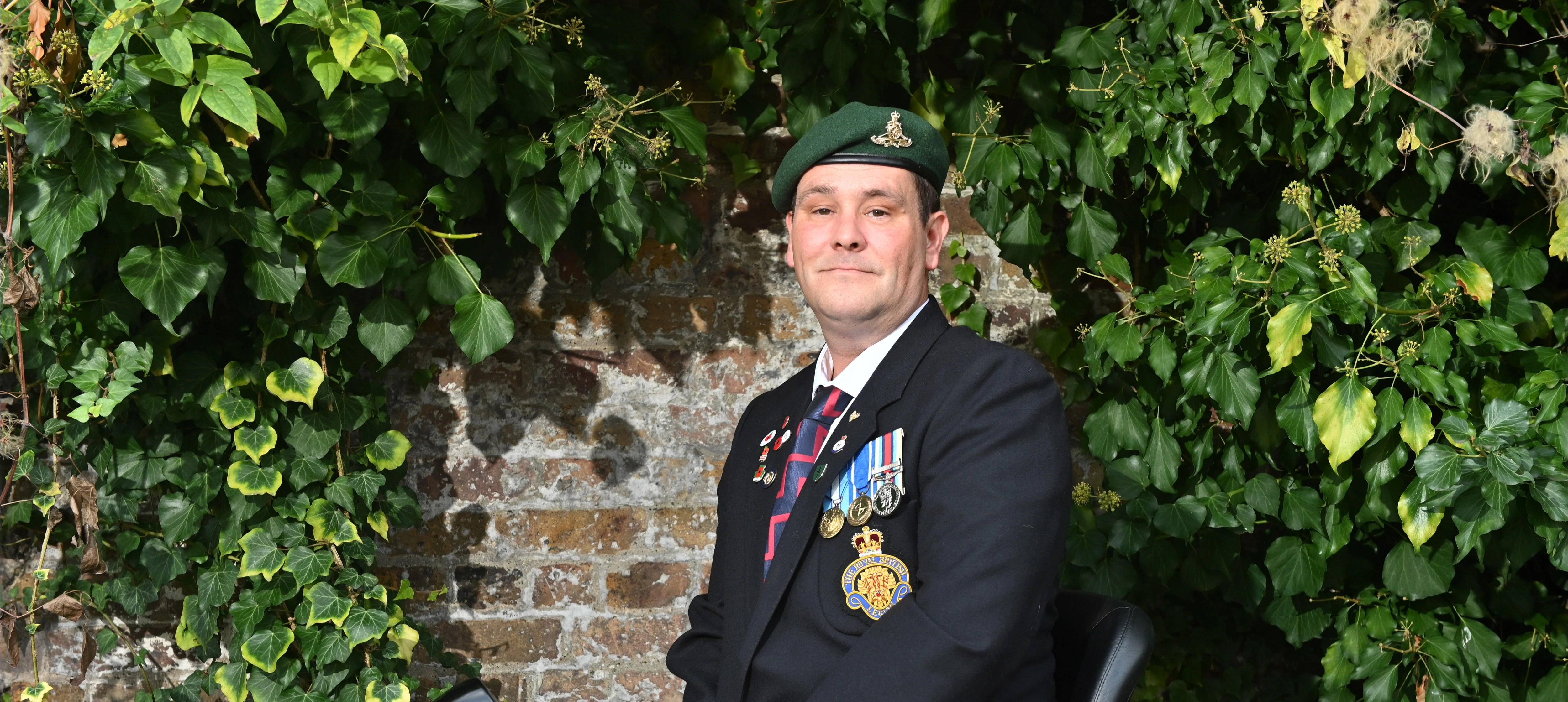 Veteran o n Mobile Scooter