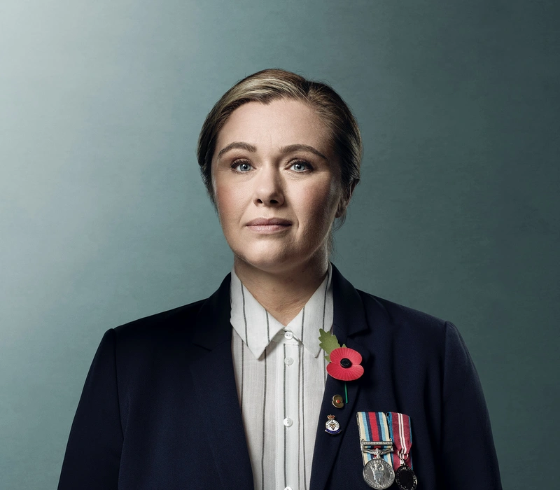 Female service personnel in uniform