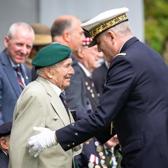 Rear Admiral Luc Pagès presents Légion d'honneur awards to Normandy veterans Rear Admiral Luc Pagès presents Légion d'honneur awards to Normandy veterans