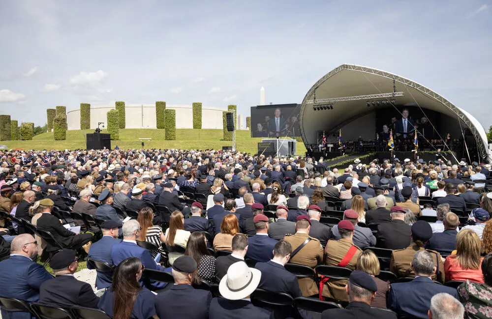 About 1,500 members of the armed forces community gathered for the event at the National Memorial Arboretum
