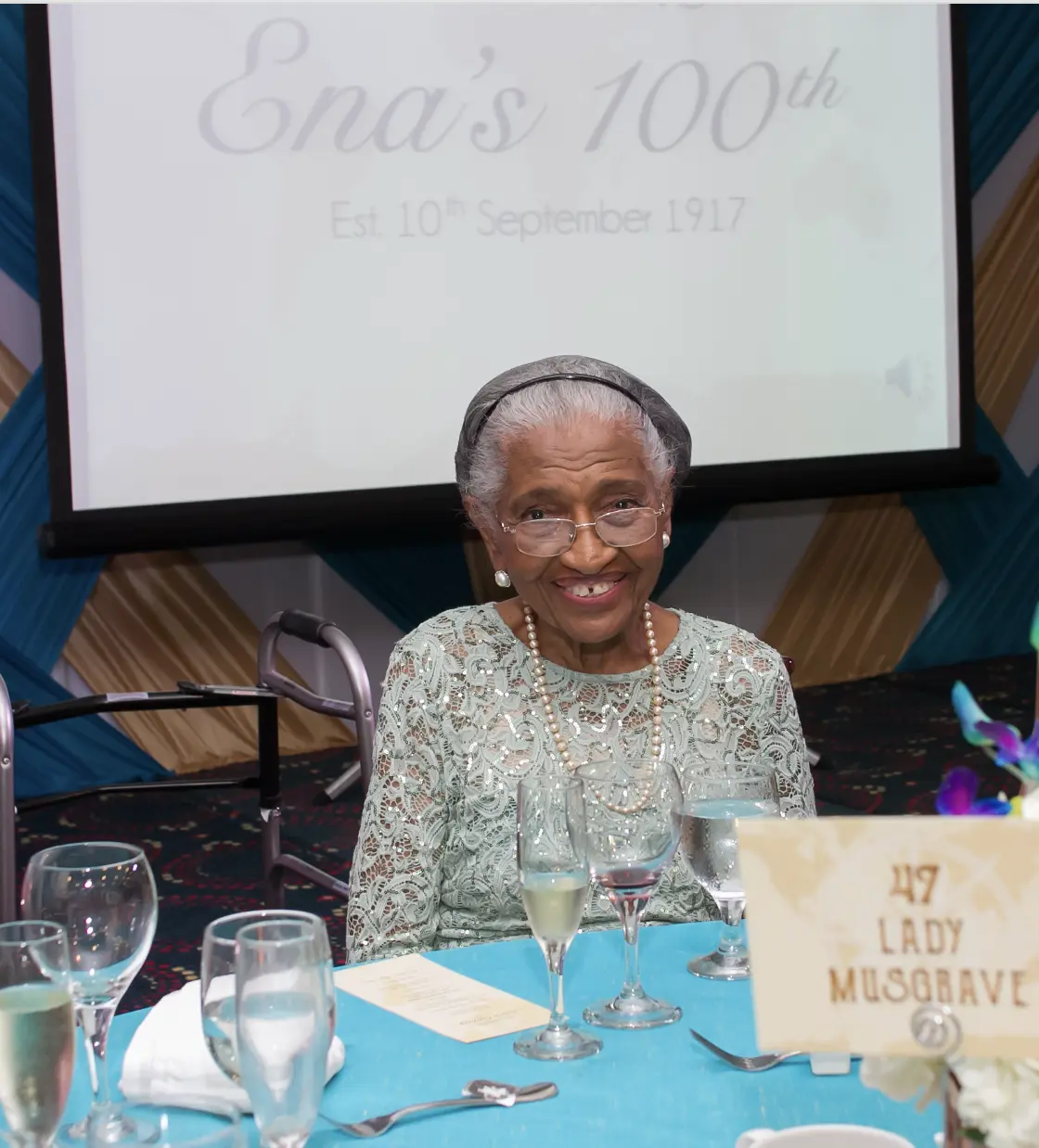 Ena's 100th birthday courtesy the Family