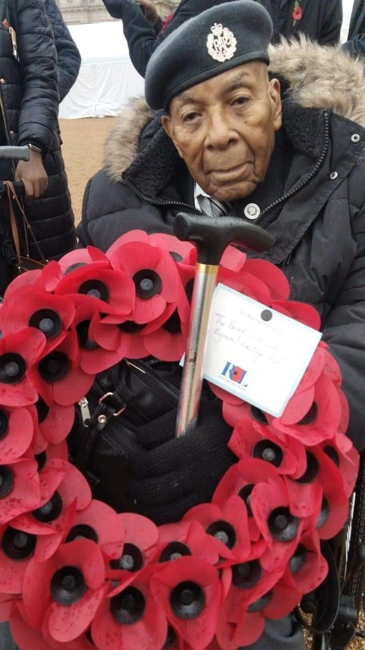 Gilbert Clarke - poppy wreath photo courtesy The Family