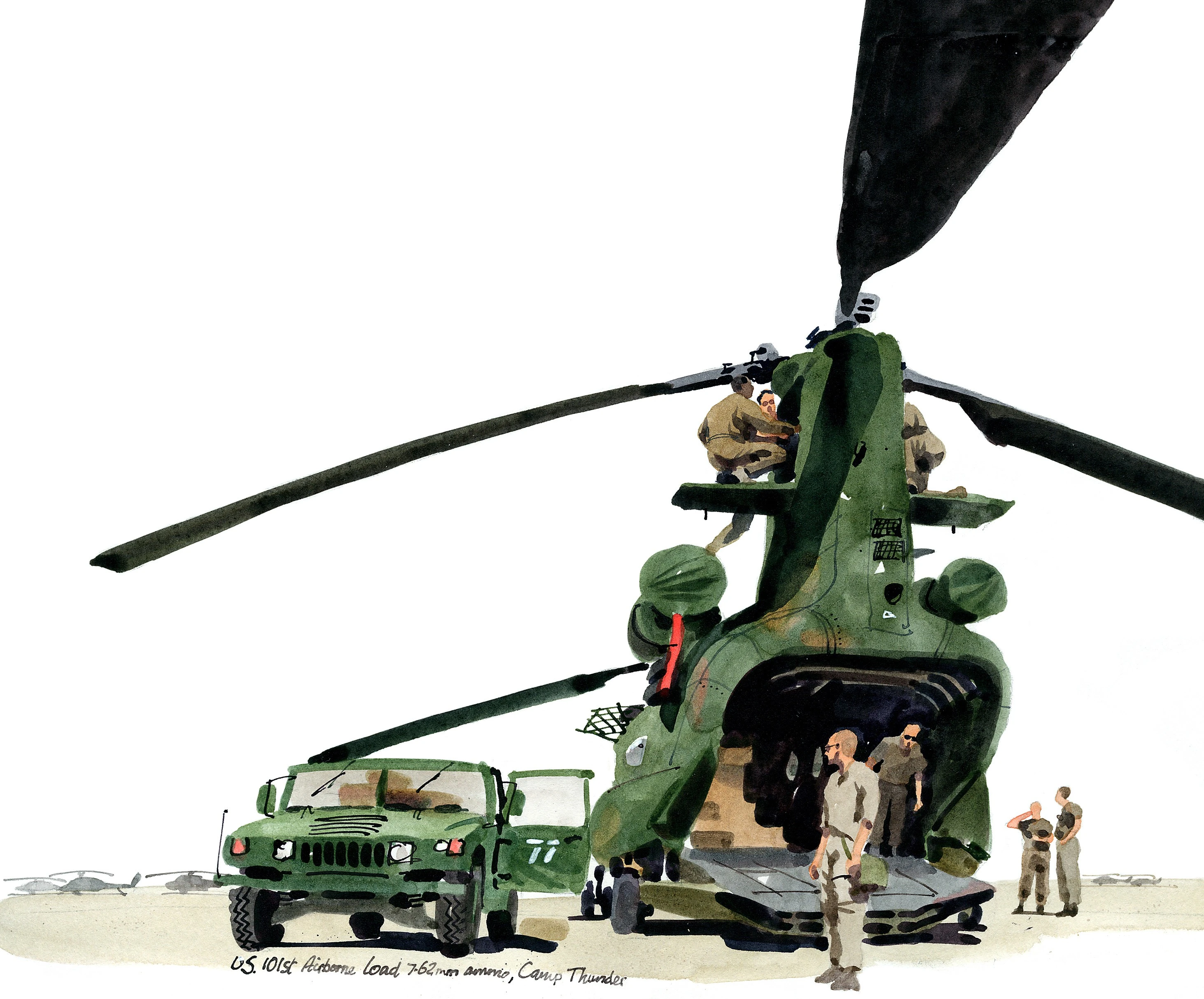 Matt Cook illustration US airborne