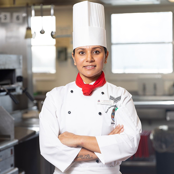 Pardeep in chef whites