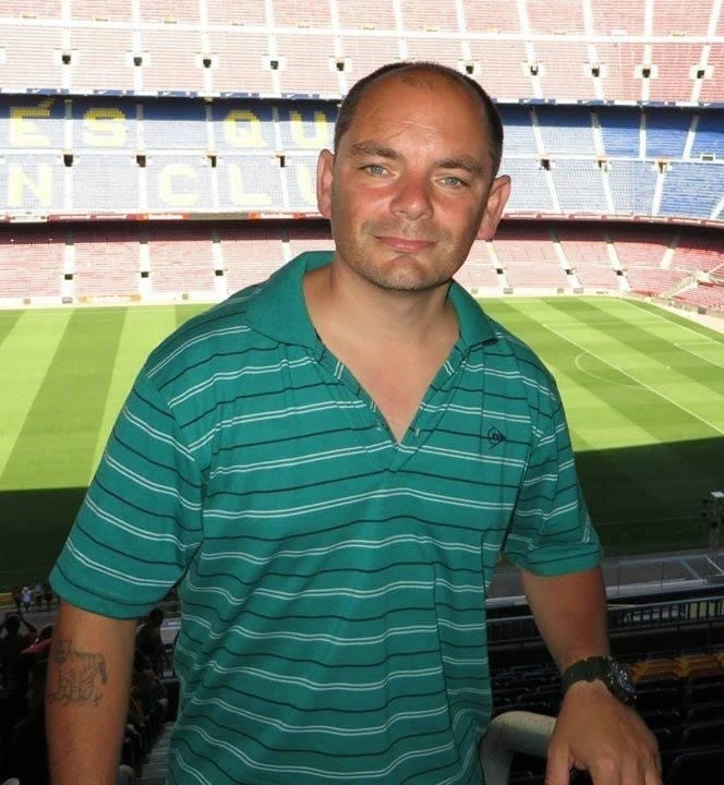 Ryan in Barcelona stadium