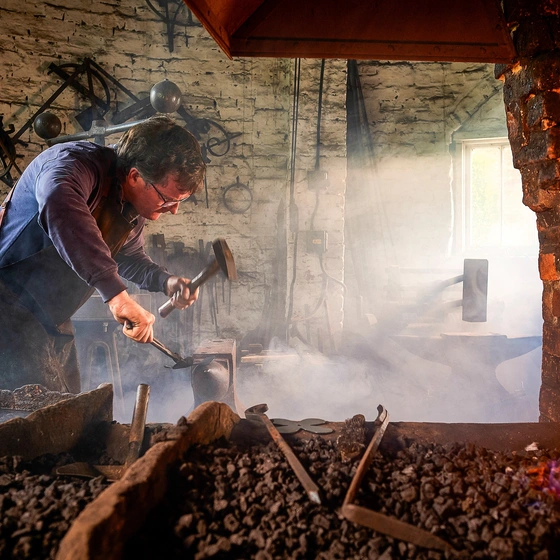 Veteran became a blacksmith