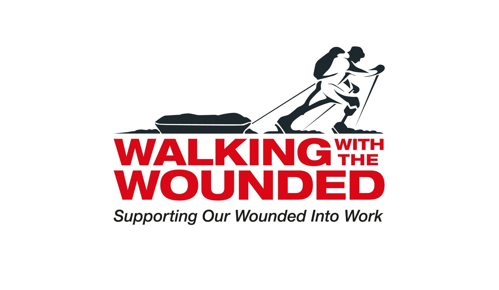 Walking with the wounded logo