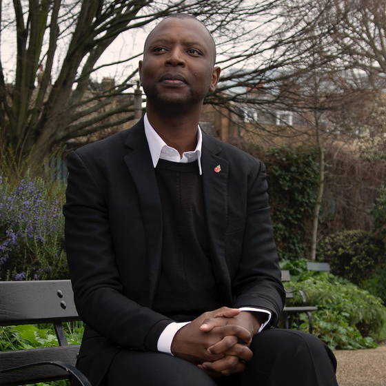 Man sitting on a bench