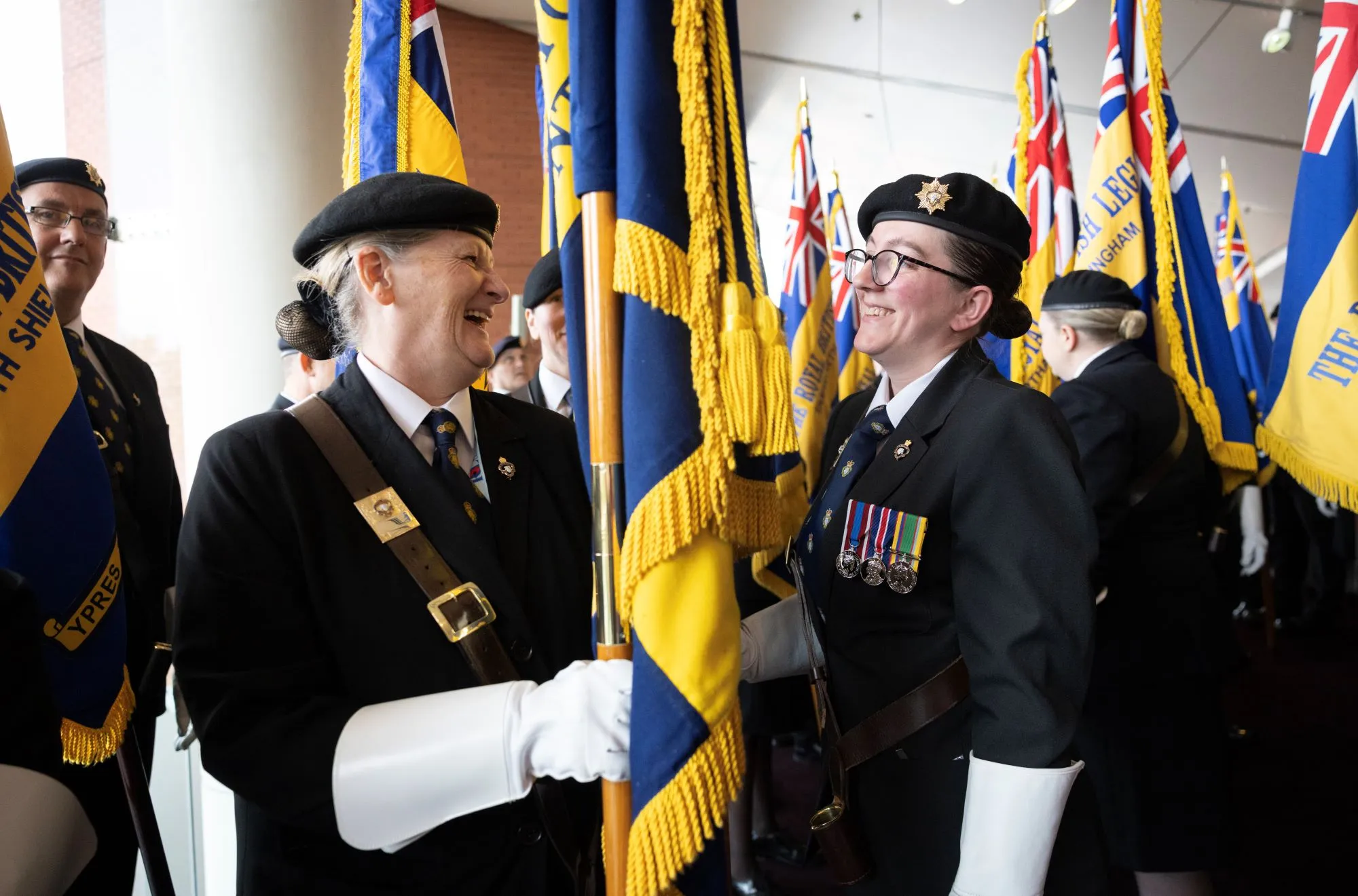 Standard Bearers  The Royal British Legion Annual Conference 2024 held at the Harrogate Convention Centre