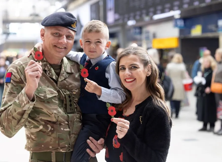 Captain Myles and family