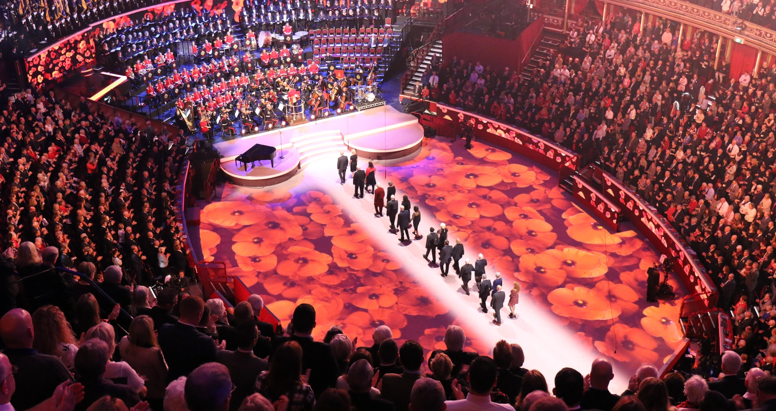 Arial view of the Festival of Remembrance where members get priority tickets and exclusive offers