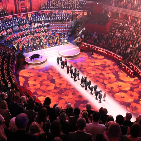 Member offers – Festival of Remembrance Arial view of the Festival of Remembrance where members get priority tickets and exclusive offers
