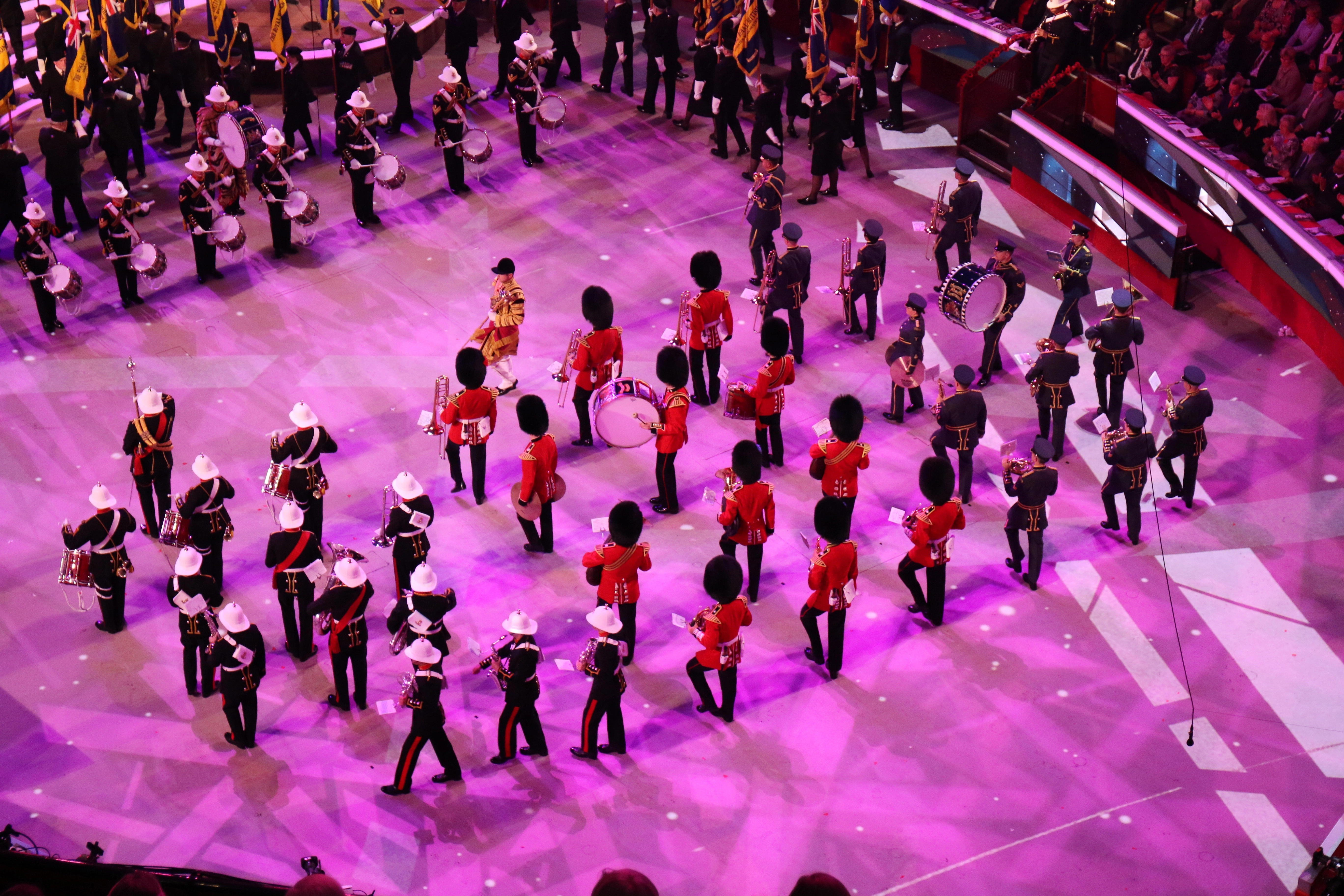 Festival of Remembrance bands performing