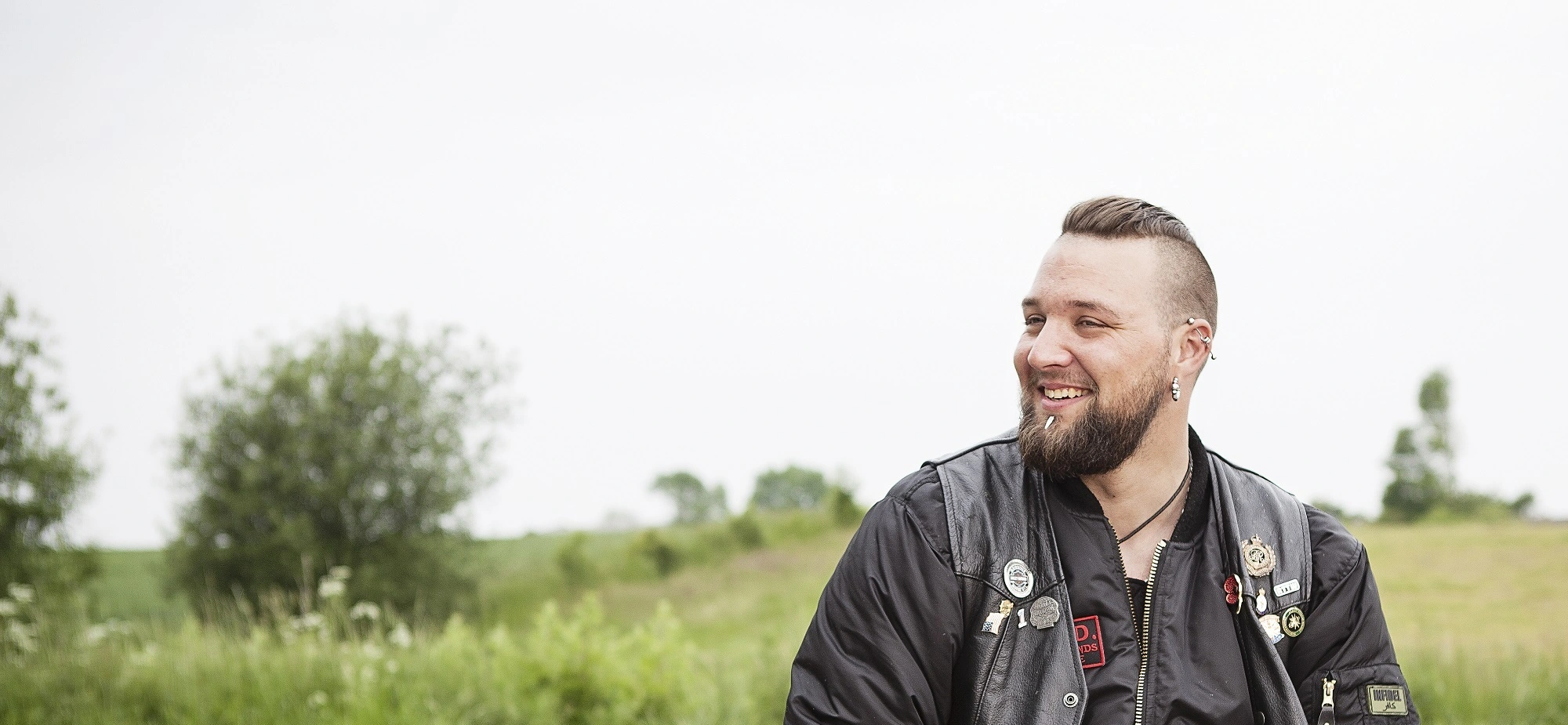A member of The Royal British Legion Riders branch