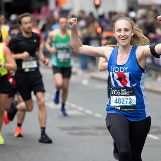 Picture shows Participants on the London Marathon Picture shows Participants on the London Marathon, which took place on 21 April 2024. By taking part and raising funds it will help the RBL provide support for the Armed Forces community.