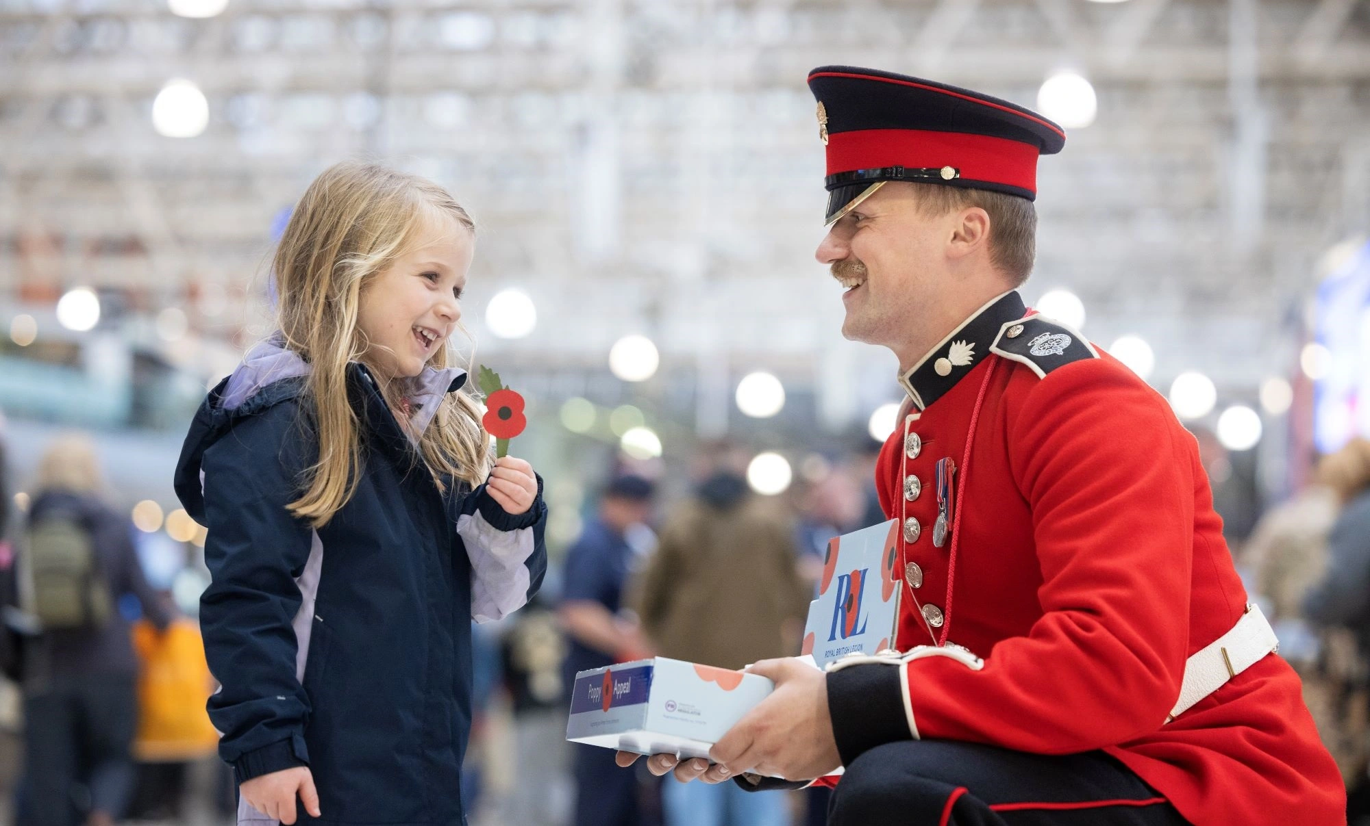 Volunteer Collector at London Poppy Day on 2 November 2023