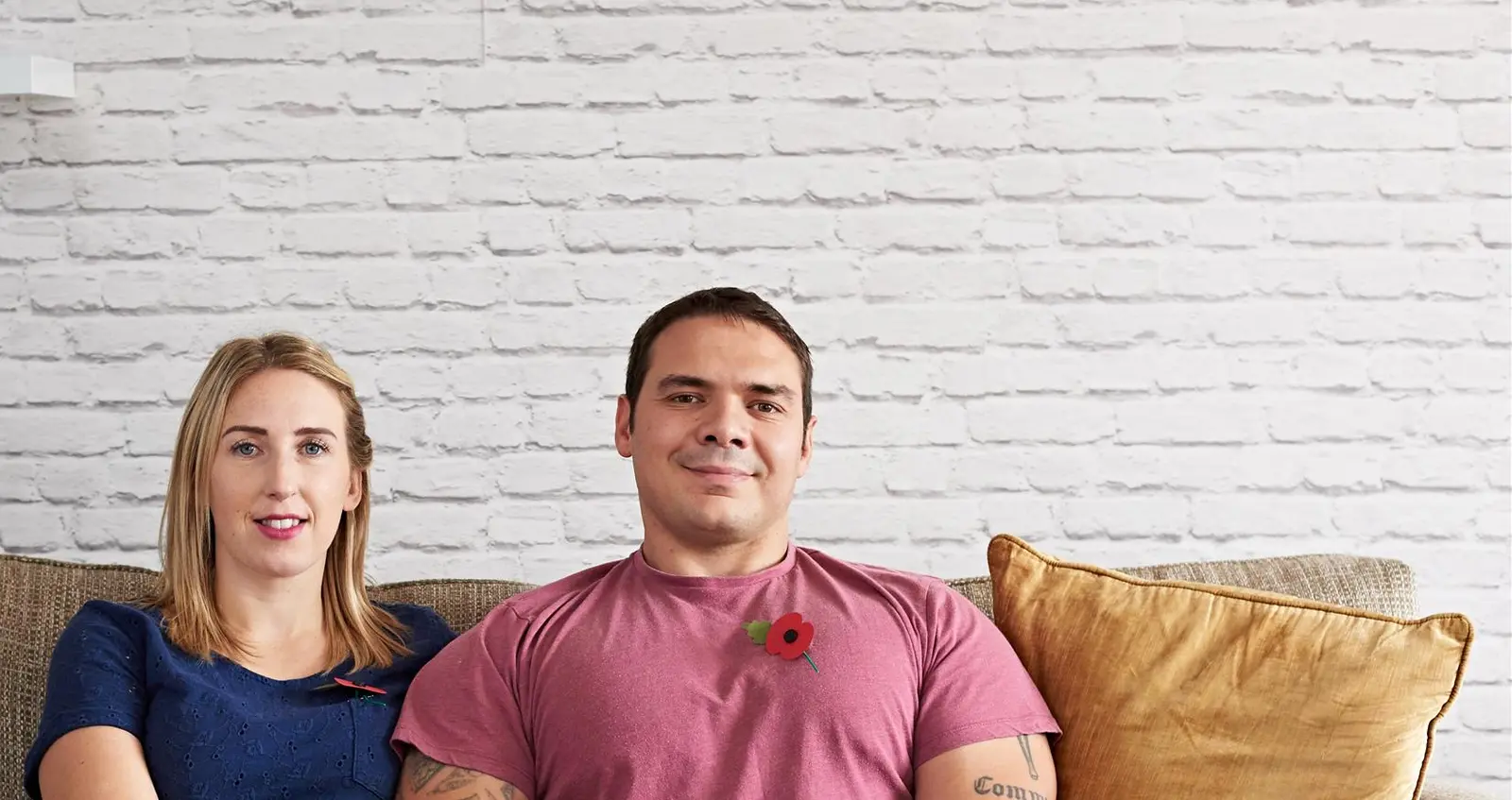 Royal Navy and Army veterans Donna and Mark Stonelake in their home Royal Navy and Army veterans Donna and Mark Stonelake in their home