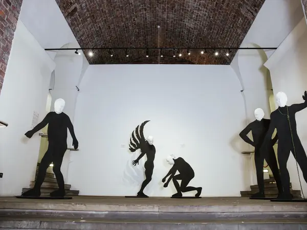 Exhibition of multiple sculptures