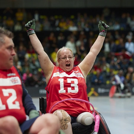 Team UK competitor celebrates Team UK competitor celebrates