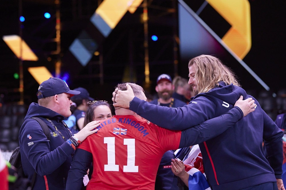 Team UK competitors embrace