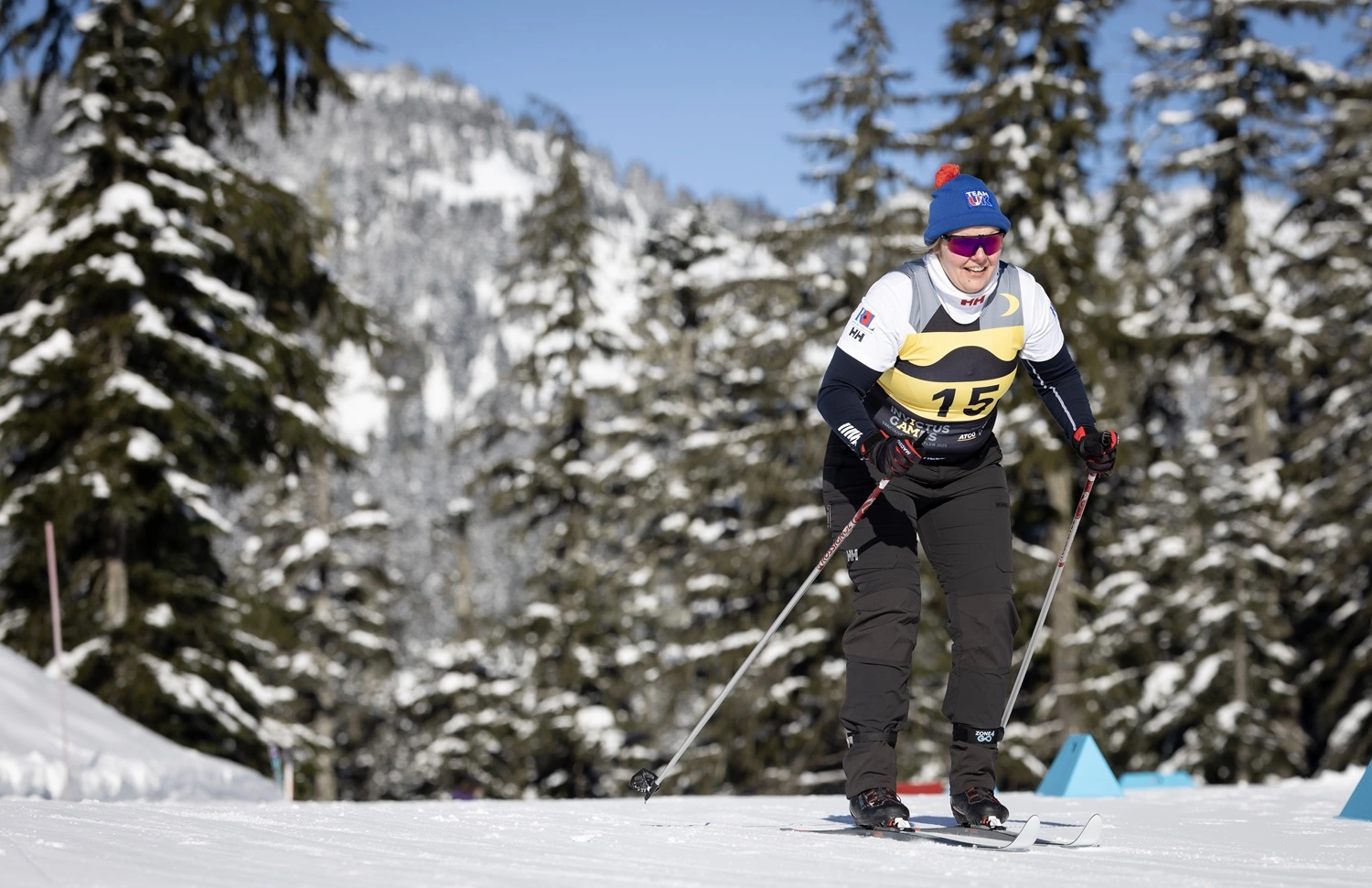 Malgorzata Ainsworth  Team UK competing in Nordic Cross Country at the Invictus Games, Whistler, Canada