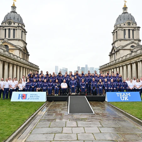 Team UK 2023 pictured at the Old Royal Naval College, London