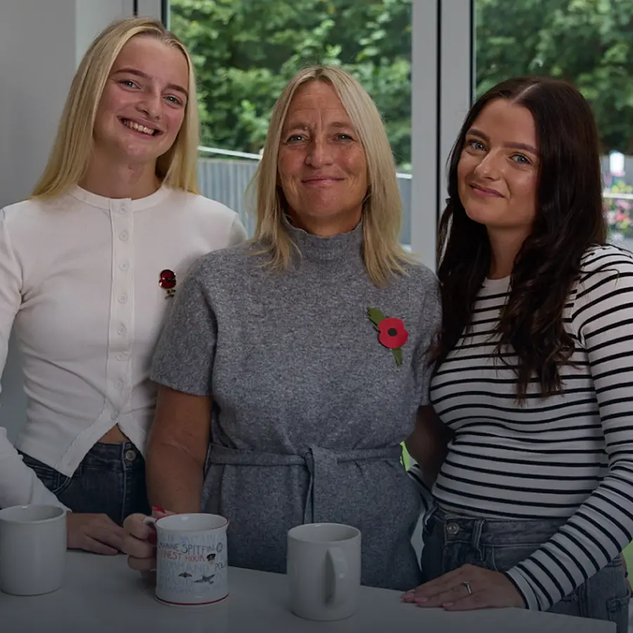 Chantelle and her family