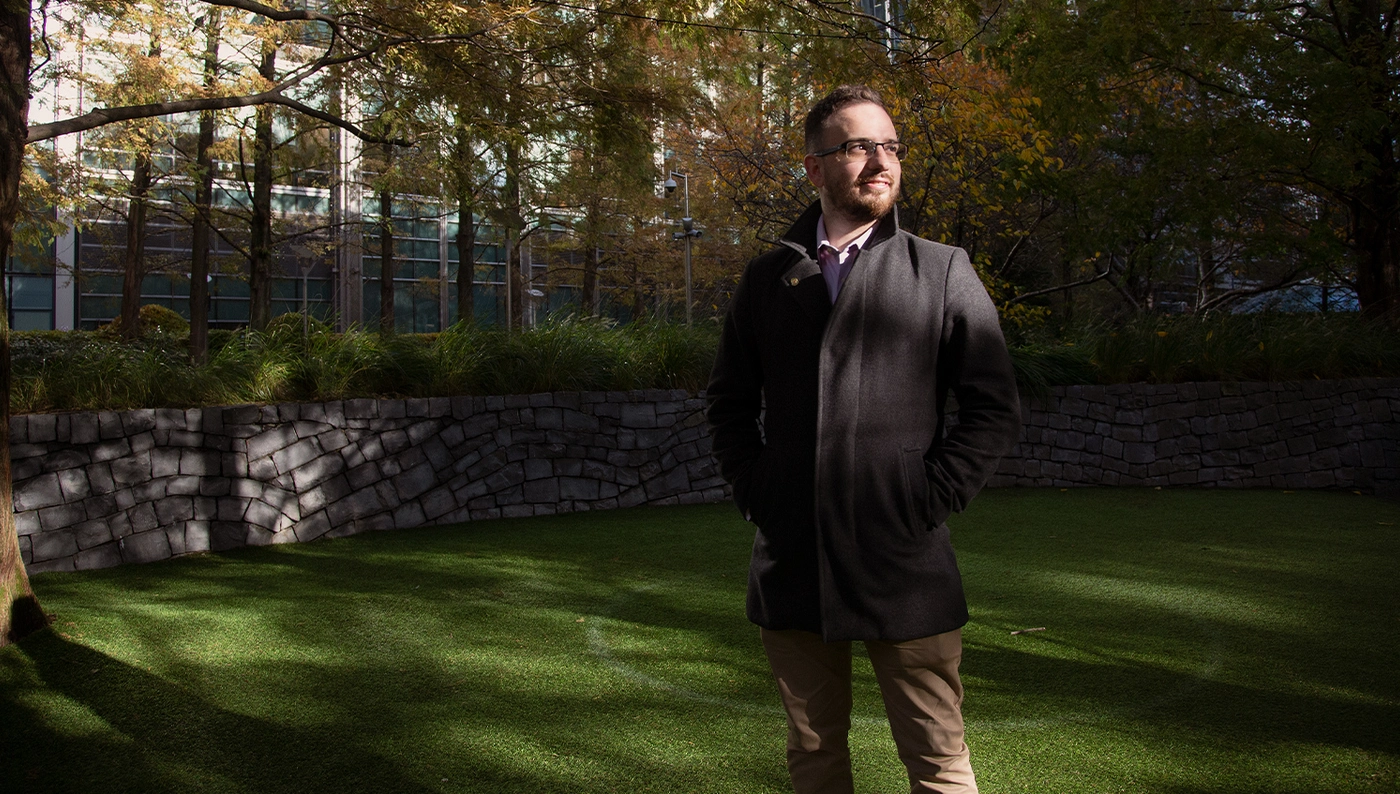 Man standing in park