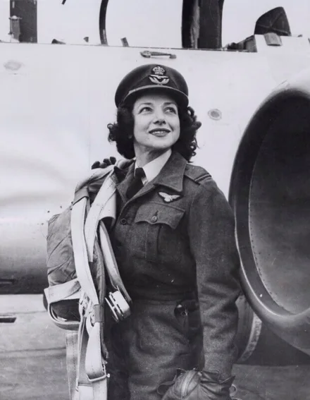Jackie Moggridge in RAF uniform Jackie Moggridge in RAF uniform