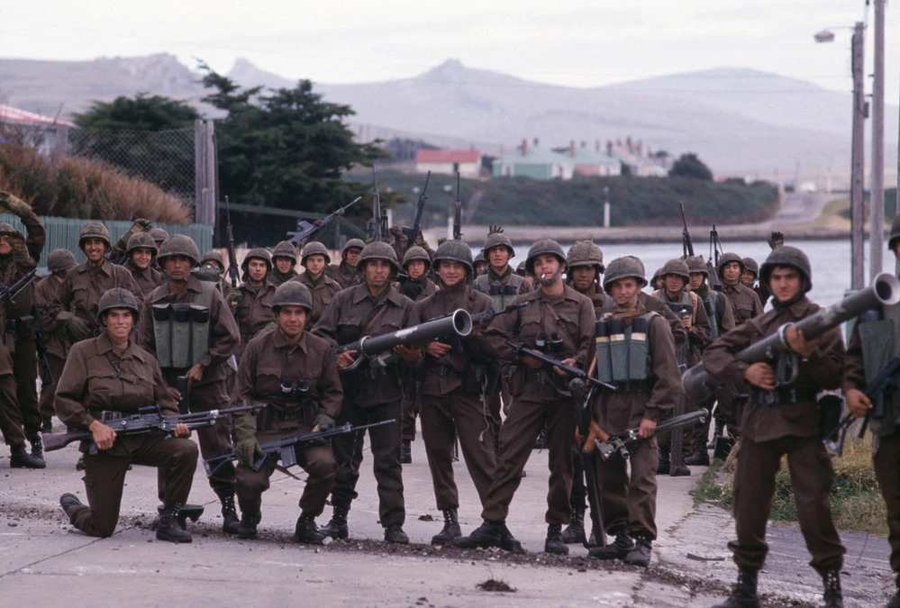 The Falklands War Remembrance Royal British Legion   Argentine Army Soldiers During The Invasion Of The Falkland Islands 