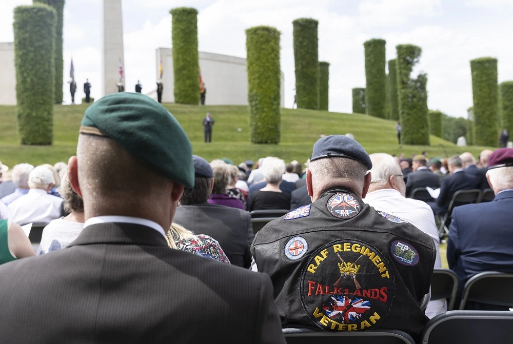 Falklands veterans at the National Memorial Aboretum to mark Falklands 40