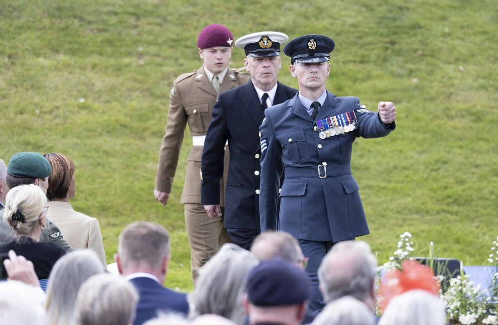 Members of the Armed Forces attending the Falklands 40 event