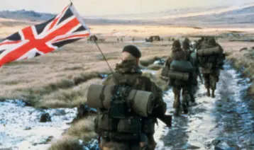 British troops in Falklands