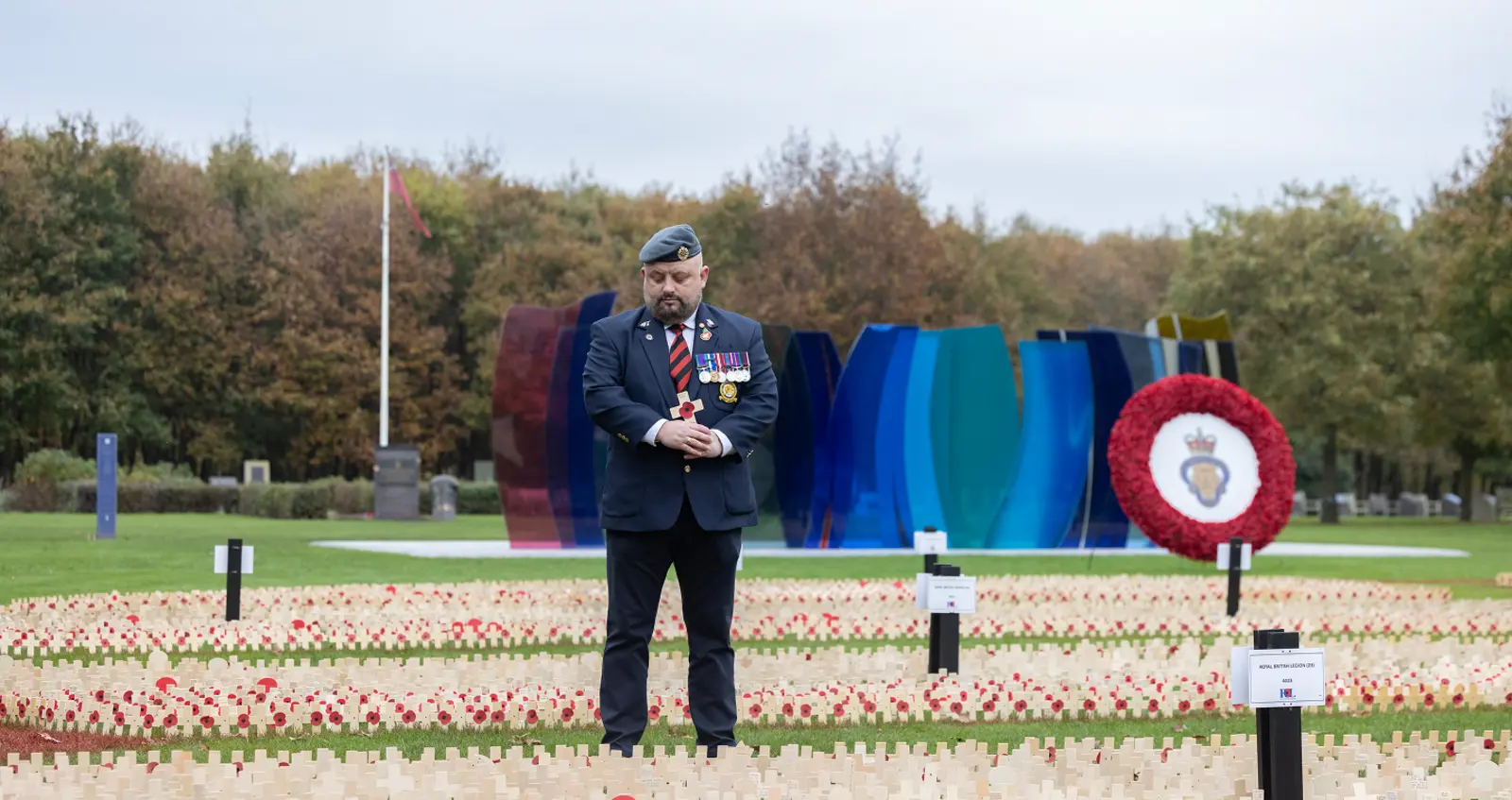 Fields of remembrance - Hero Veteran in the field