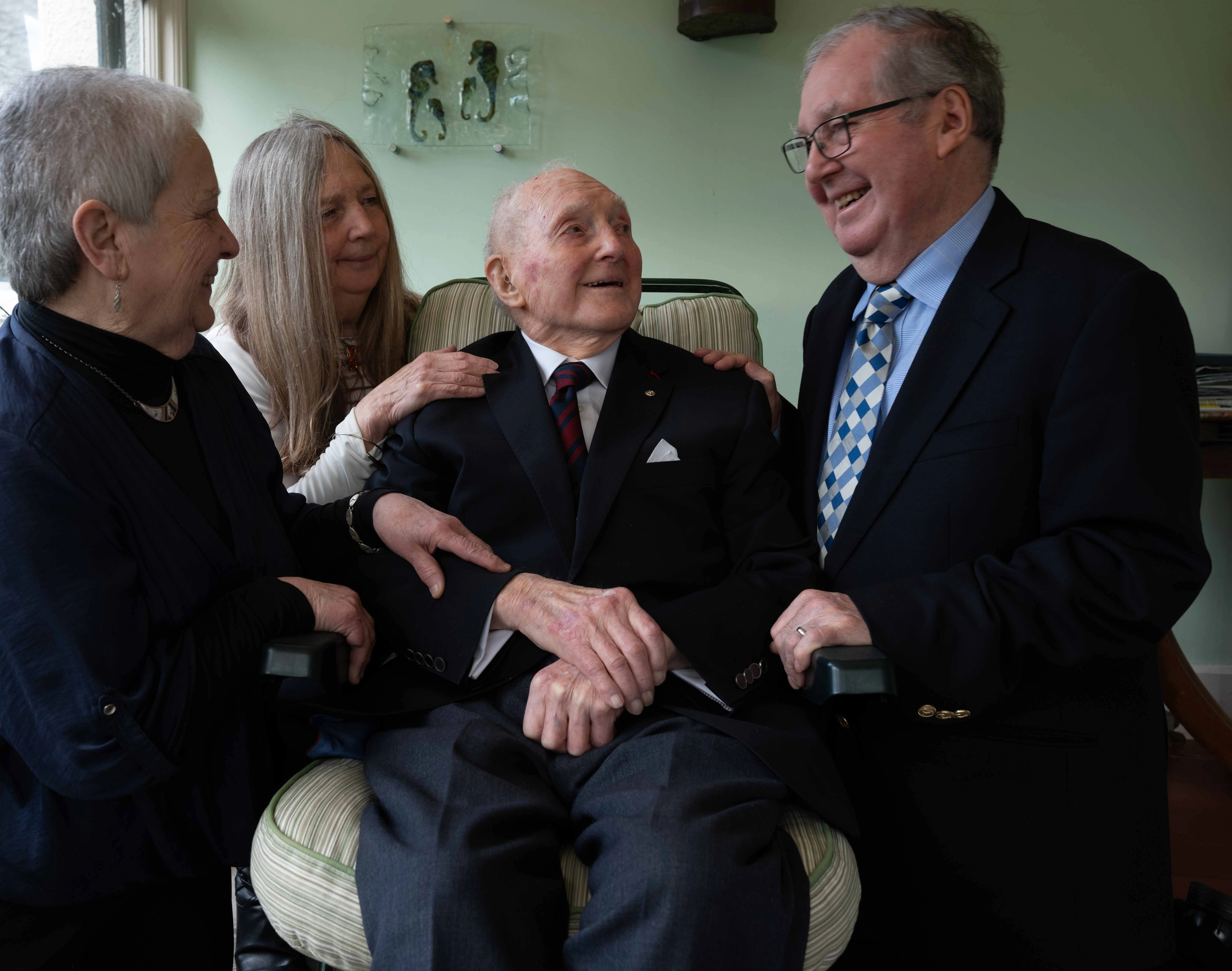 John Gillespie with family - edited