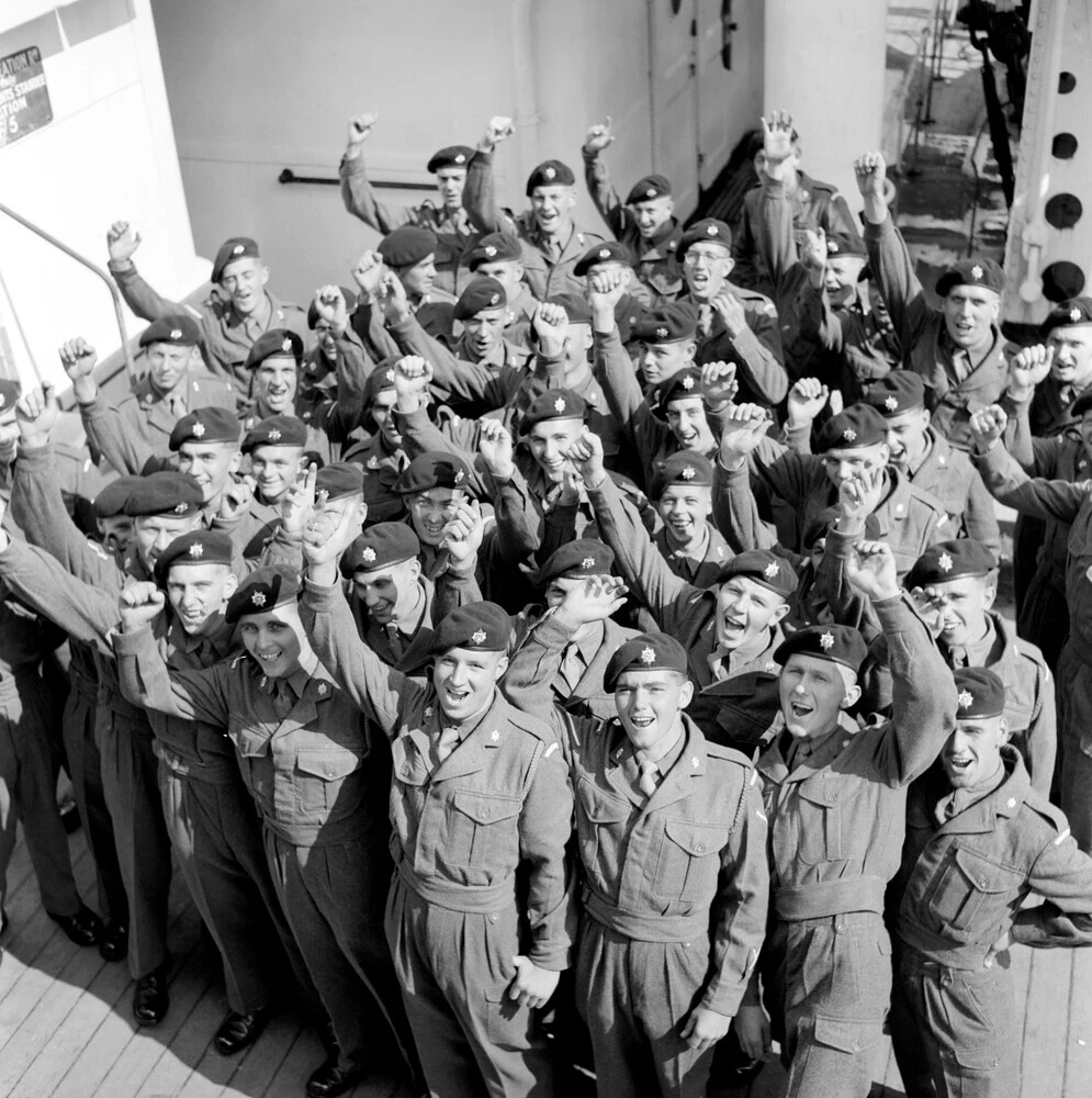 Korean war troops return 1953