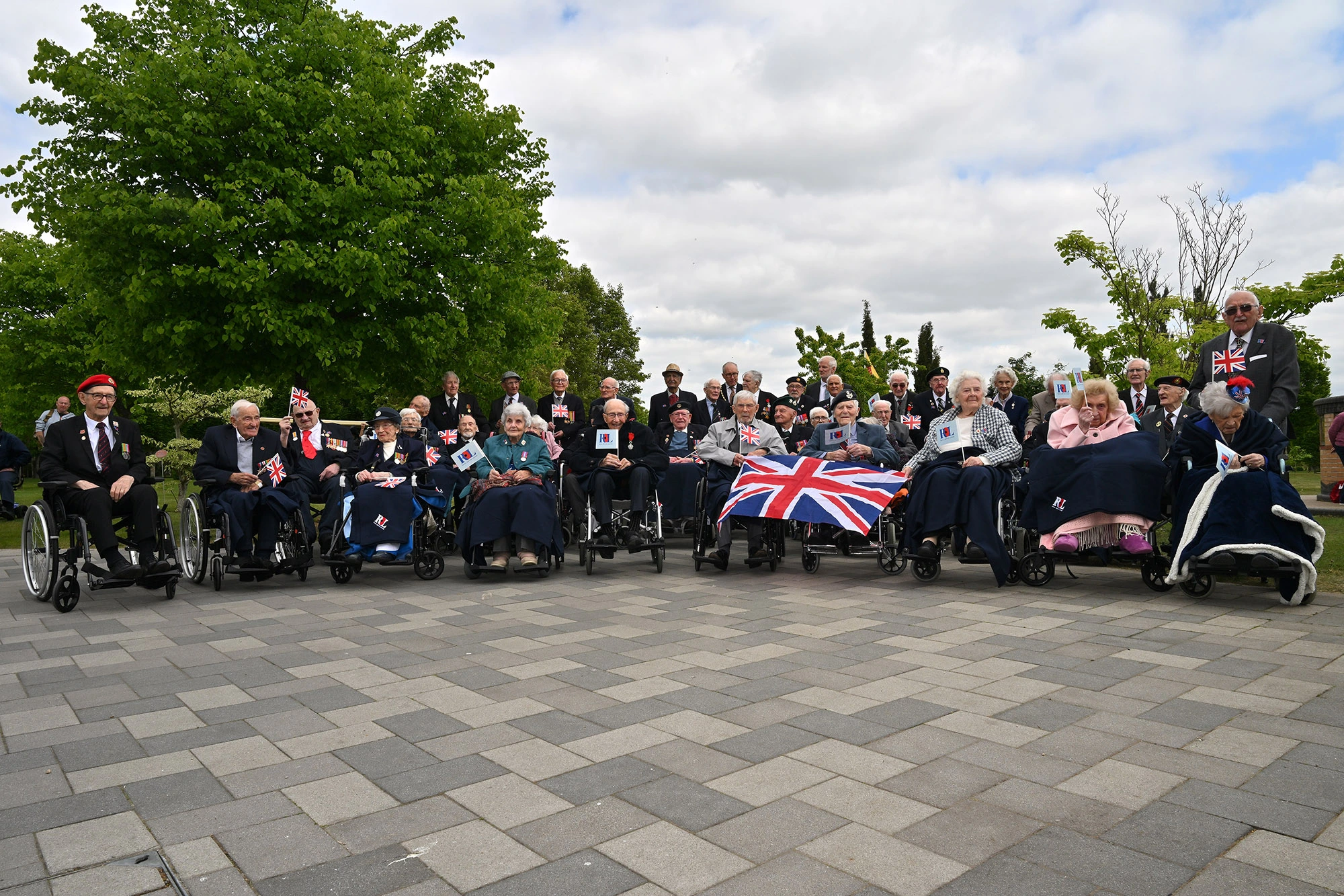 World War Two veterans assemble at the National Memorial Arboretum to celebrate the 80th Anniversary of VE Day - the end of the war in Europe.