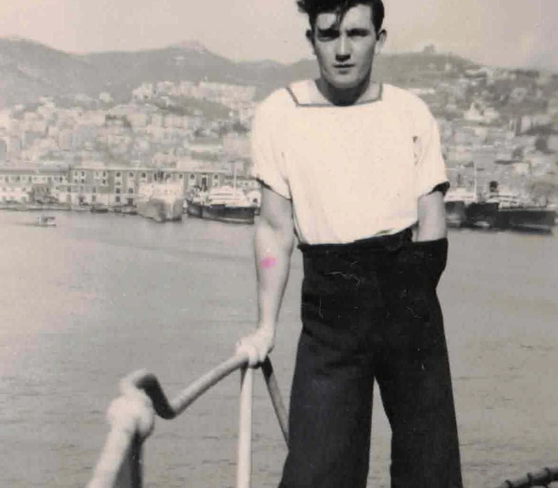 Harry Cornforth in Genoa 1951