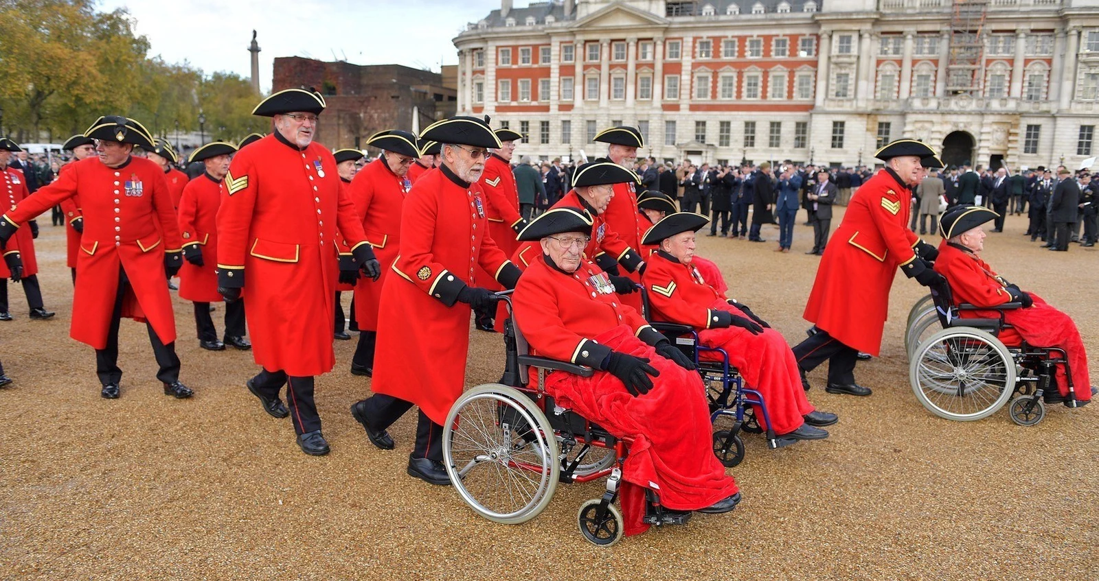 Pensioners prepare for Cenotaph March Pensioners prepare for Cenotaph March