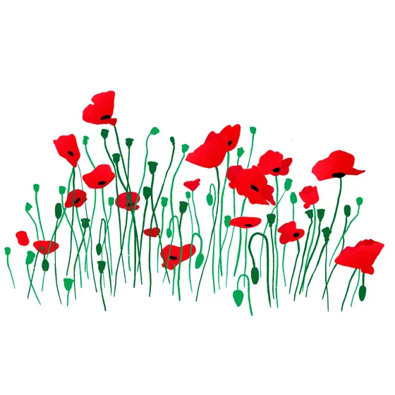 Poppy Field Illustration Poppy Field Illustration