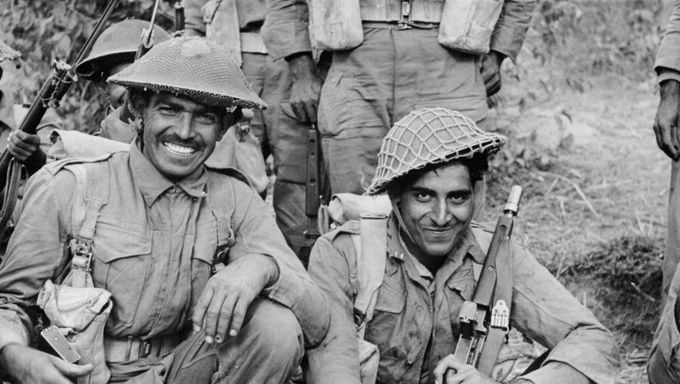 An Indian infantry section of the 2nd Battalion (Credit: @IWM IND 2917) An Indian infantry section of the 2nd Battalion