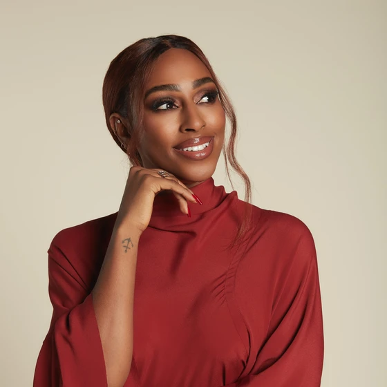 Alexandra Burke Alexandra Burke wearing a red dress
